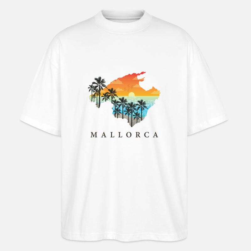 mallorca - Stanley/Stella Oversized Unisex Bio T-Shirt Blaster 2.0 - Weiß