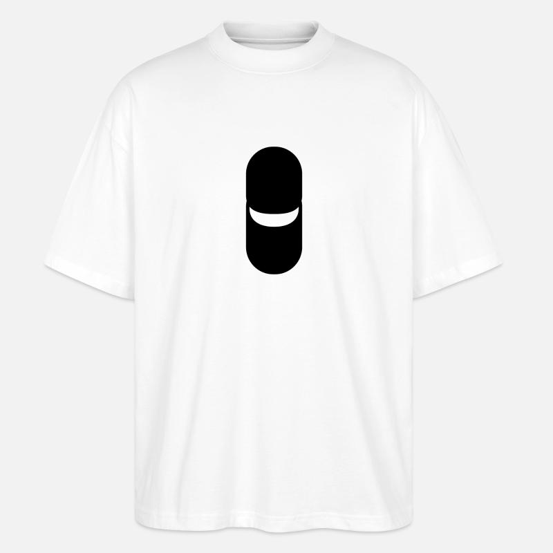 Pill - Icon - Stanley/Stella Oversized Unisex Bio T-Shirt Blaster 2.0 - Weiß