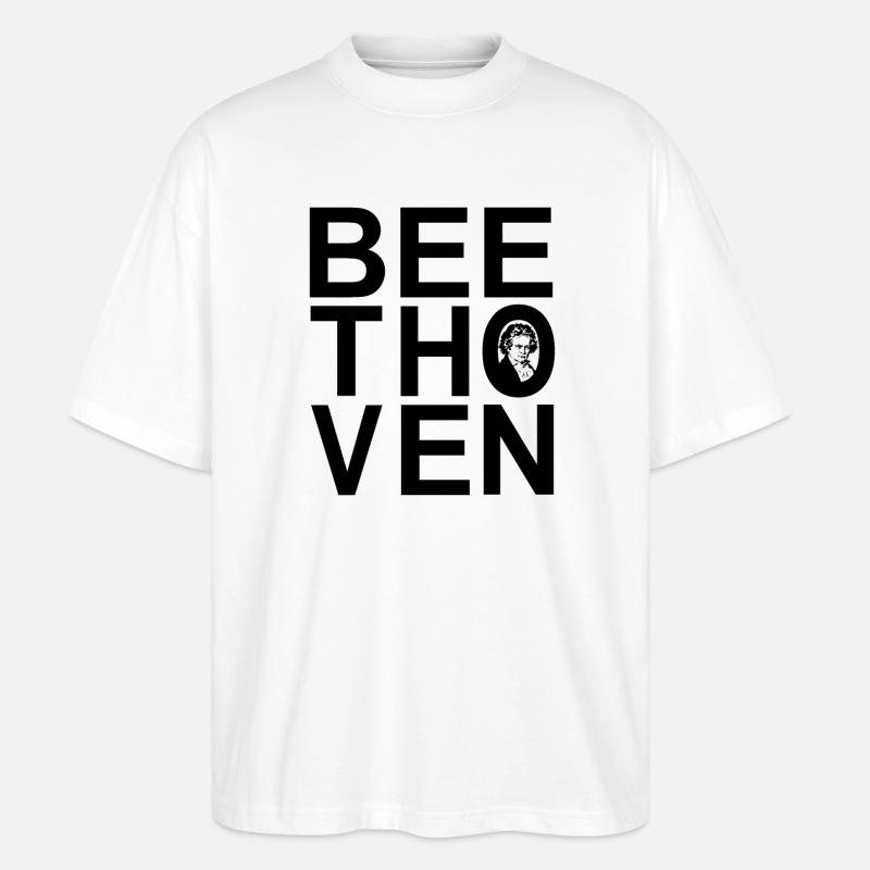 Beethoven - T-shirt bio Blaster 2.0 coupe oversize Stanley/Stella Unisexe - blanc