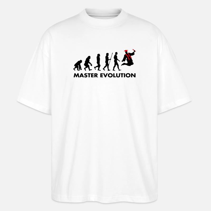 Examen de Master Evolution réussi - T-shirt bio Blaster 2.0 coupe oversize Stanley/Stella Unisexe - blanc