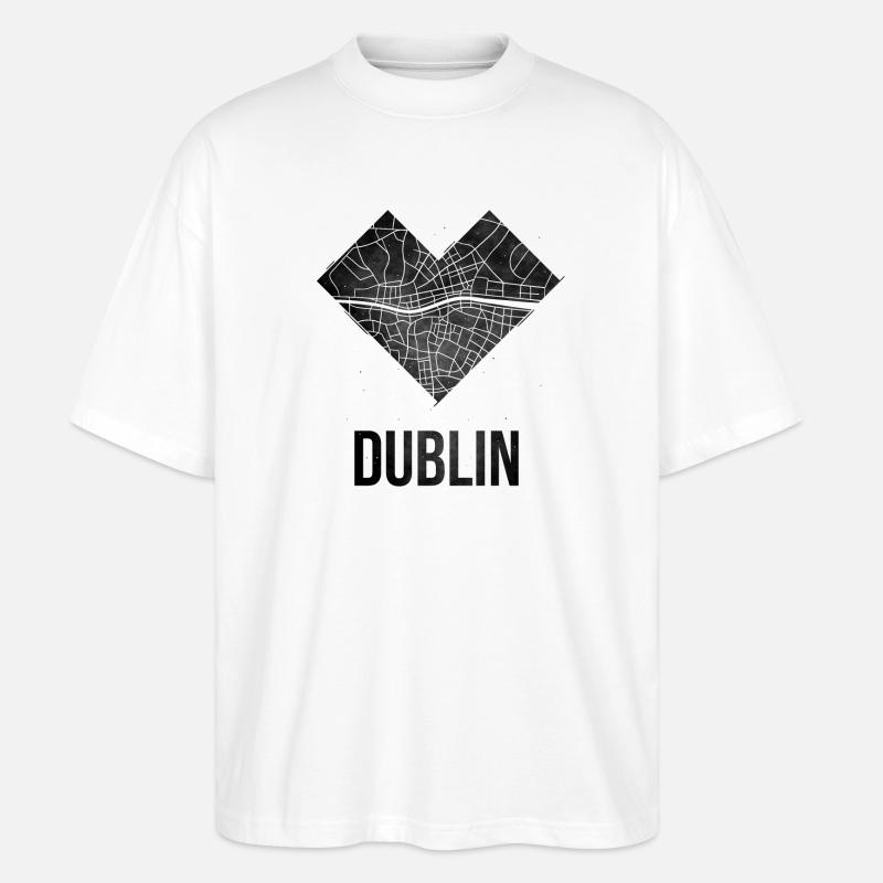 Dublin - Stanley/Stella Oversized Unisex Bio T-Shirt Blaster 2.0 - Weiß