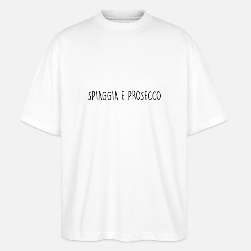 SPIAGGIA E PROSECCO - T-shirt bio Blaster 2.0 coupe oversize Stanley/Stella Unisexe - blanc