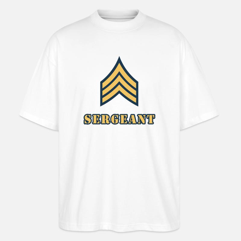 Sergeant - Stanley/Stella Oversized Unisex Bio T-Shirt Blaster 2.0 - Weiß