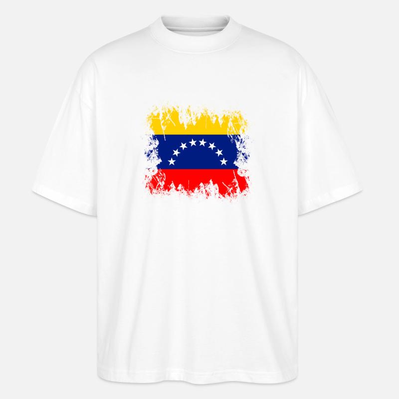 Venezuela (Venezuela) - Stanley/Stella Oversized Unisex Bio T-Shirt Blaster 2.0 - Weiß