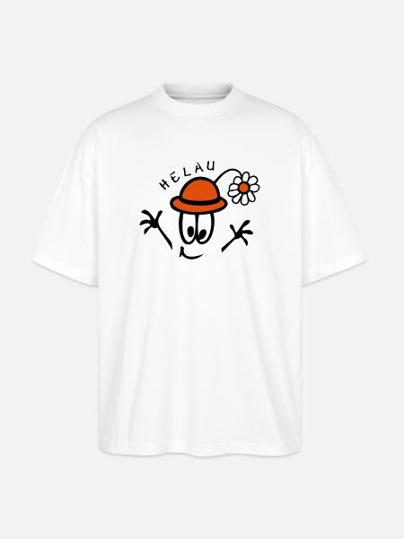 Karneval Helau, Fasching - Stanley/Stella Oversized Unisex Bio T-Shirt Blaster 2.0 - Weiß
