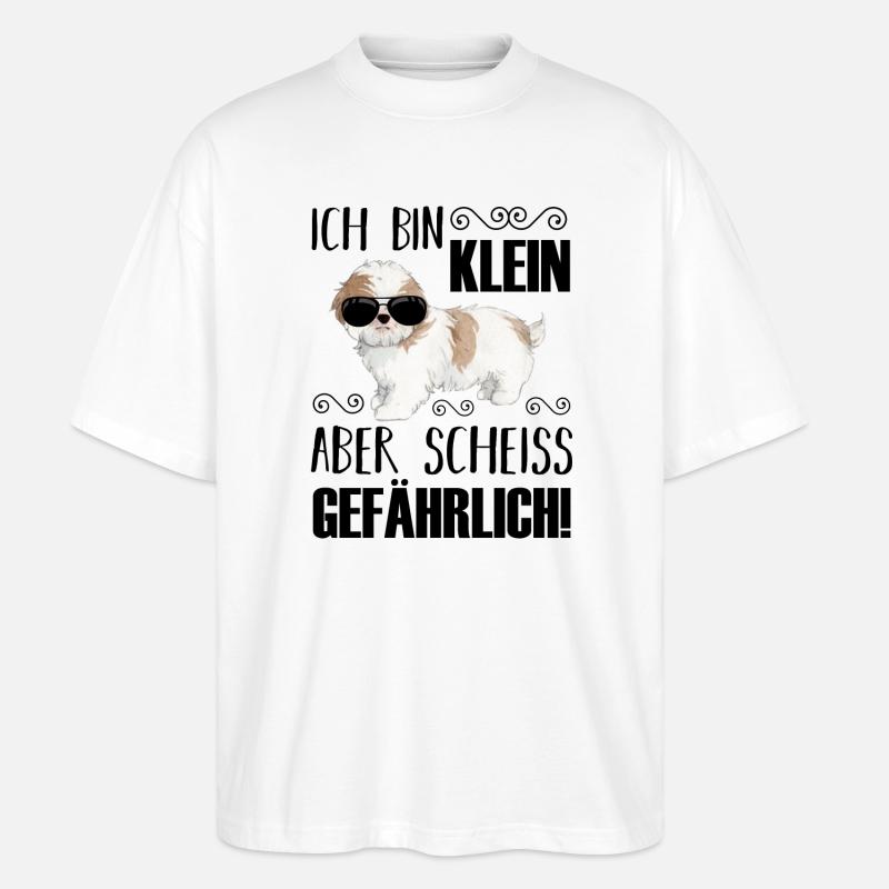 Hund Hunde - Stanley/Stella Oversized Unisex Bio T-Shirt Blaster 2.0 - Weiß