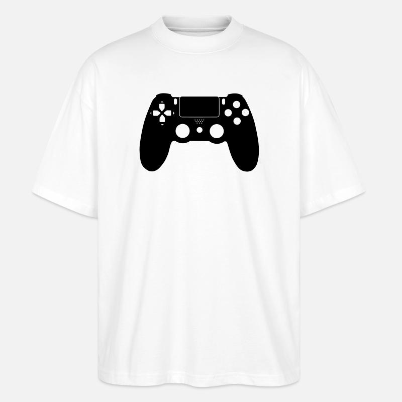 Controller Gamer - Stanley/Stella Oversized Unisex Bio T-Shirt Blaster 2.0 - Weiß