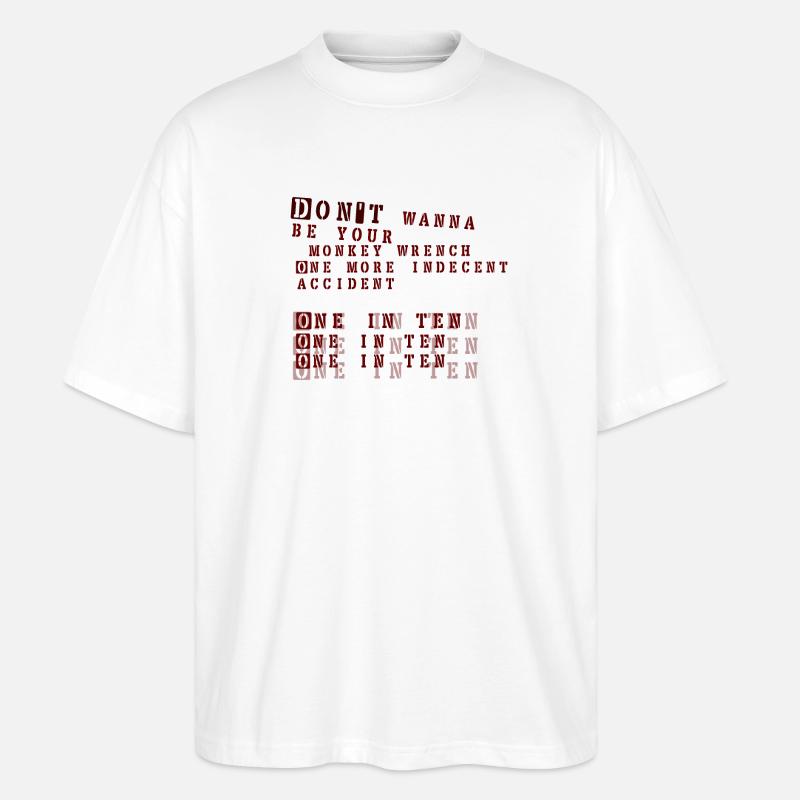 Monkey Wrench - Foo Fighters - Stanley/Stella Oversized Unisex Bio T-Shirt Blaster 2.0 - Weiß