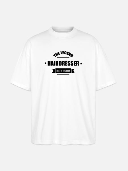Coiffeur - Coiffeuse - Coiffure - T-shirt bio Blaster 2.0 coupe oversize Stanley/Stella Unisexe - blanc