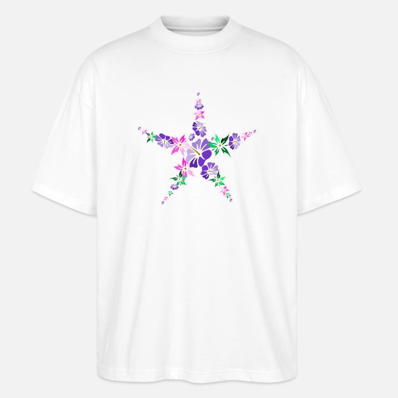 polynésie - T-shirt bio Blaster 2.0 coupe oversize Stanley/Stella Unisexe - blanc