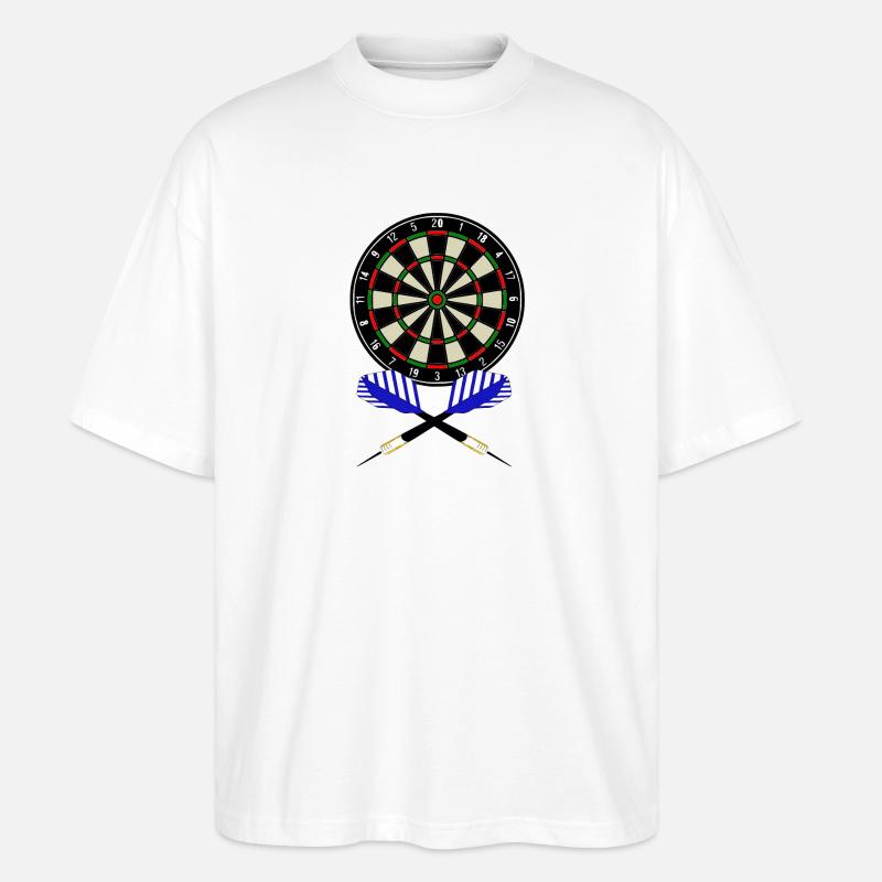 Dartscheibe - Stanley/Stella Oversized Unisex Bio T-Shirt Blaster 2.0 - Weiß