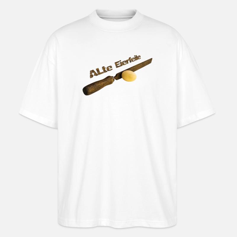 Alte Eierfeile - Stanley/Stella Oversized Unisex Bio T-Shirt Blaster 2.0 - Weiß