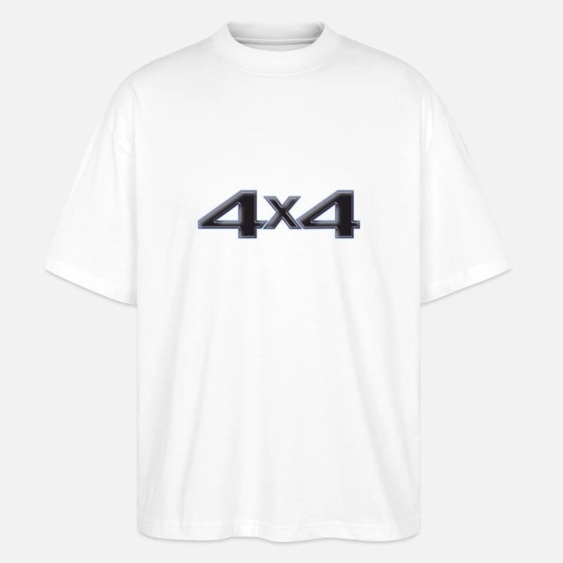 4x4 Offroad Car Sticker - Stanley/Stella Oversized Unisex Bio T-Shirt Blaster 2.0 - Weiß
