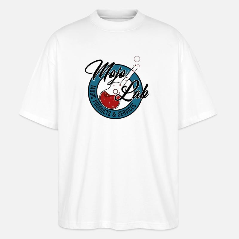 mojolab guitar - Stanley/Stella Oversized Unisex Organic T-shirt Blaster 2.0 - white