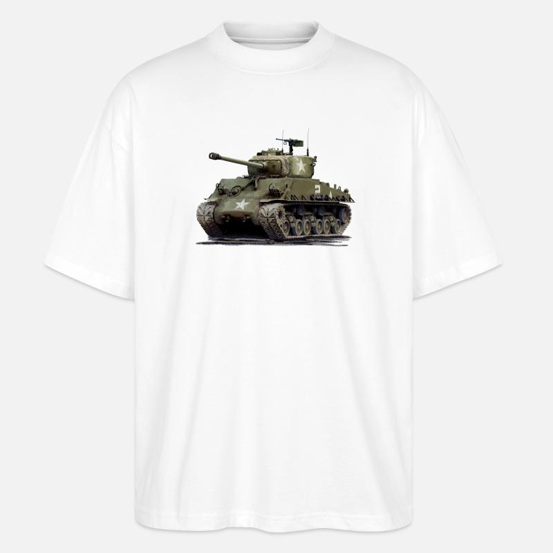 Sherman M4 - Stanley/Stella Oversized Unisex Bio T-Shirt Blaster 2.0 - Weiß