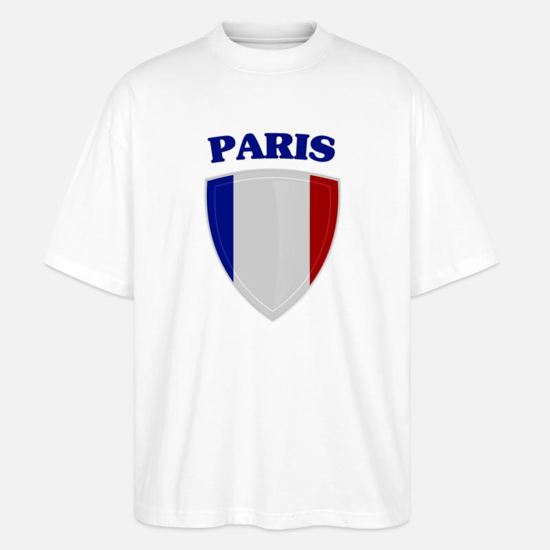 Paris - Stanley/Stella Oversized Unisex Bio T-Shirt Blaster 2.0 - Weiß