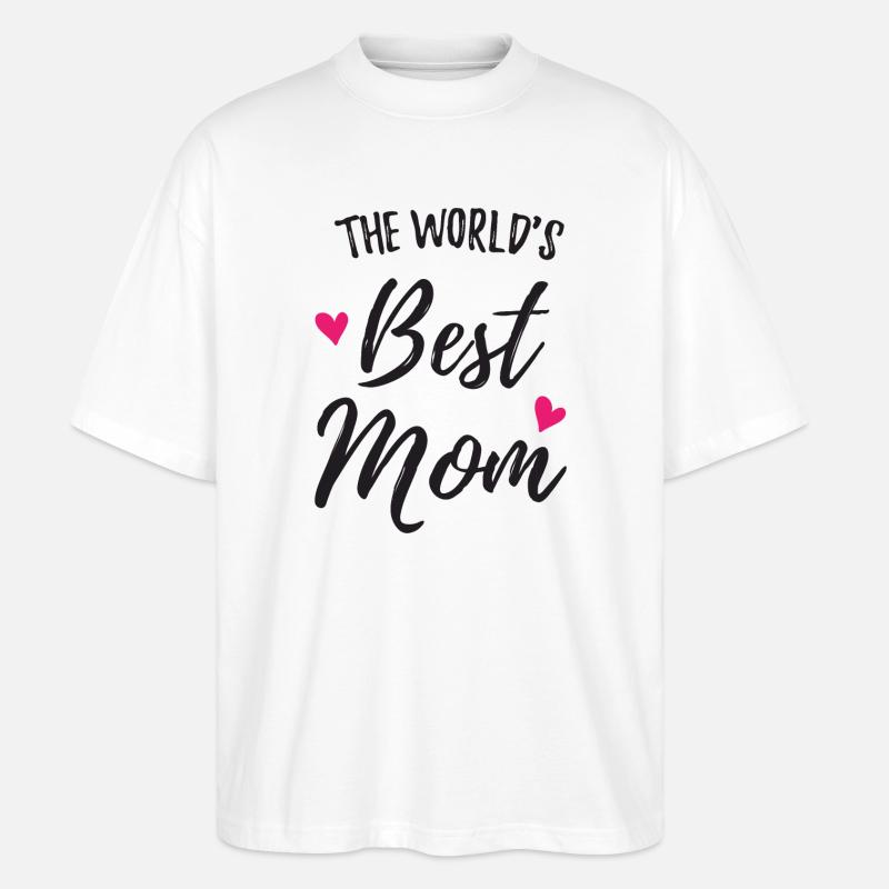 Die beste Mutter der Welt - Stanley/Stella Oversized Unisex Bio T-Shirt Blaster 2.0 - Weiß