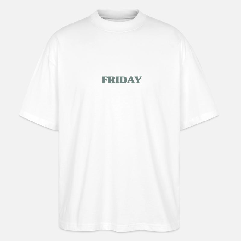 Friday - Stanley/Stella Oversized Unisex Organic T-shirt Blaster 2.0 - white