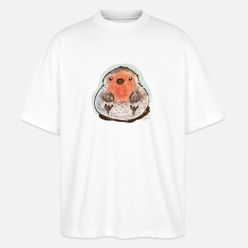 Bubble Robin - T-shirt bio Blaster 2.0 coupe oversize Stanley/Stella Unisexe - blanc