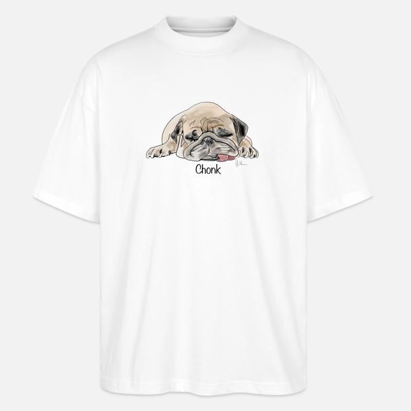 chonk - Stanley/Stella Oversized Unisex Bio T-Shirt Blaster 2.0 - Weiß