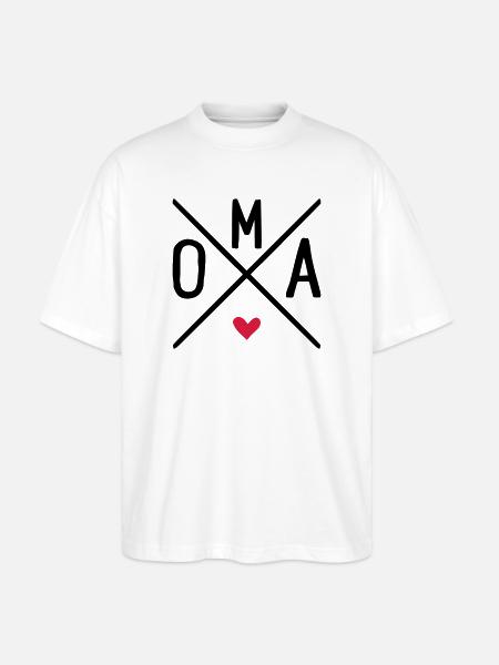 oma - Stanley/Stella Oversized Unisex Bio T-Shirt Blaster 2.0 - Weiß