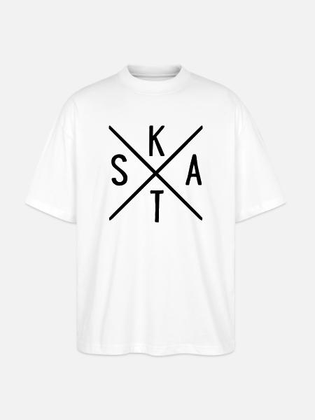 SKAT - Stanley/Stella Oversized Unisex Bio T-Shirt Blaster 2.0 - Weiß