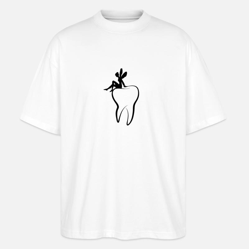 Zahnfee - Stanley/Stella Oversized Unisex Bio T-Shirt Blaster 2.0 - Weiß