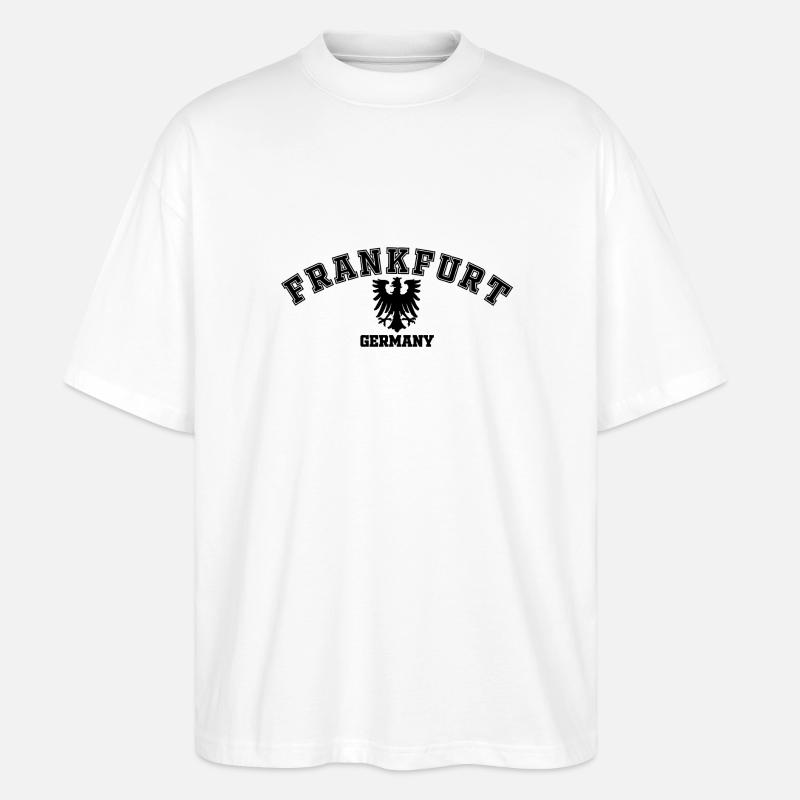 Frankfurt Germany Adler - Stanley/Stella Oversized Unisex Bio T-Shirt Blaster 2.0 - Weiß