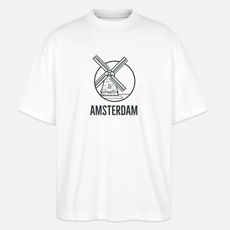 Amsterdam - Stanley/Stella Oversized Unisex Bio T-Shirt Blaster 2.0 - Weiß
