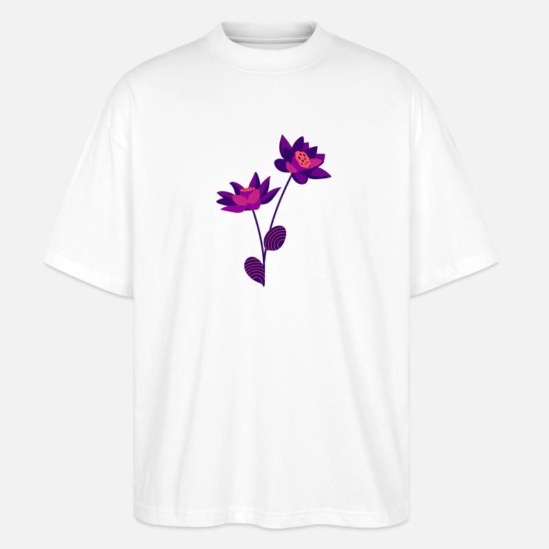 Fleur - T-shirt bio Blaster 2.0 coupe oversize Stanley/Stella Unisexe - blanc