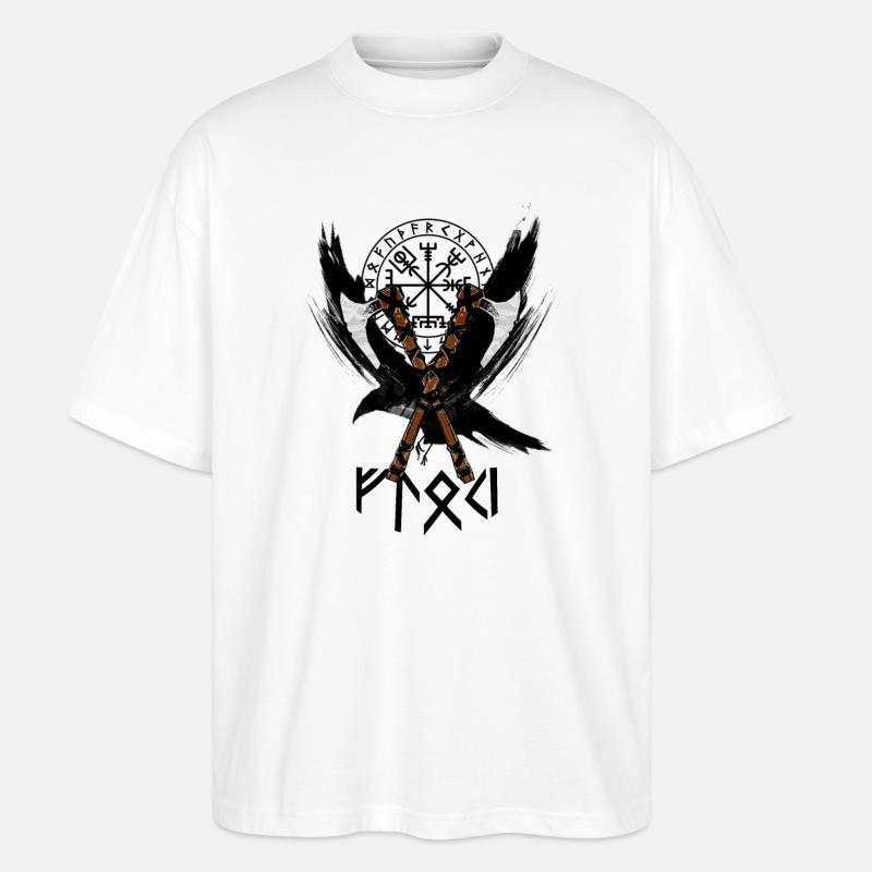 Wikinger - Stanley/Stella Oversized Unisex Bio T-Shirt Blaster 2.0 - Weiß