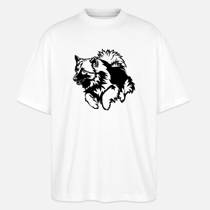 Wolfsspitz - Stanley/Stella Oversized Unisex Organic T-shirt Blaster 2.0 - white