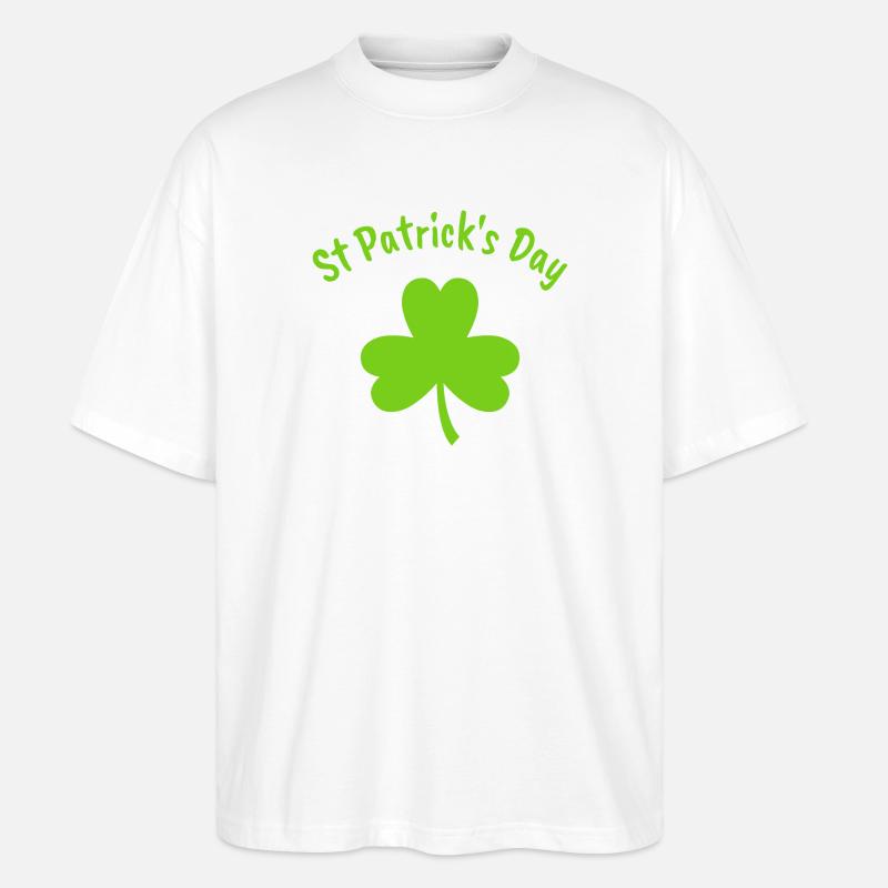 St. Patrick - Stanley/Stella Oversized Unisex Bio T-Shirt Blaster 2.0 - Weiß