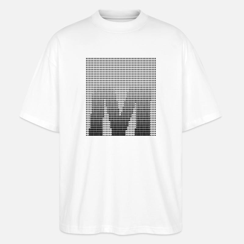 Letter M, Name, der Buchstabe M - Stanley/Stella Oversized Unisex Bio T-Shirt Blaster 2.0 - Weiß