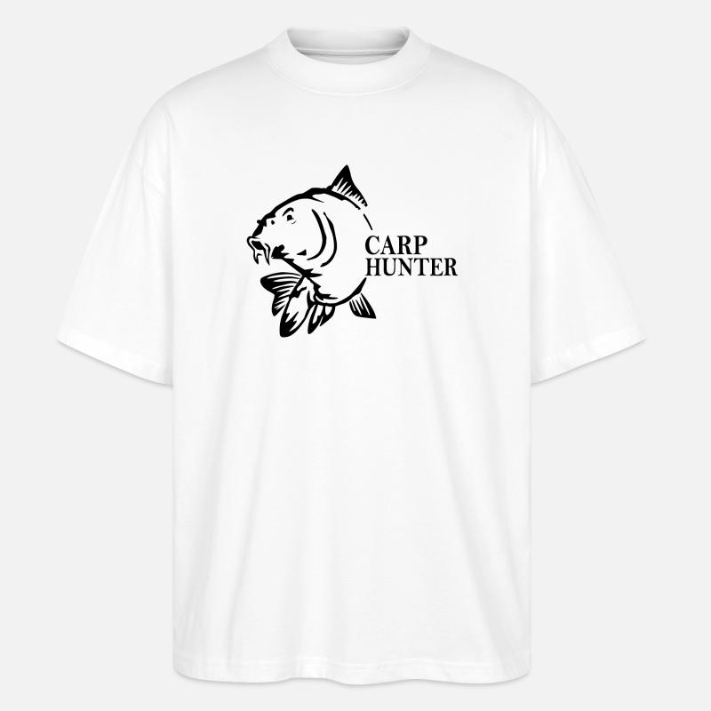 Carp Hunter - Stanley/Stella Oversized Unisex Bio T-Shirt Blaster 2.0 - Weiß