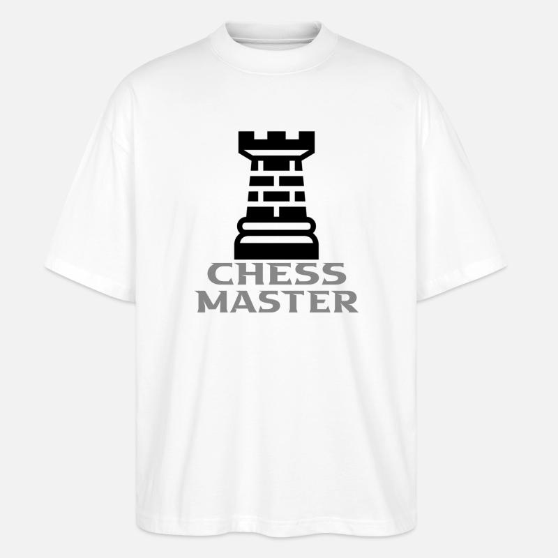 Échecs - T-shirt bio Blaster 2.0 coupe oversize Stanley/Stella Unisexe - blanc