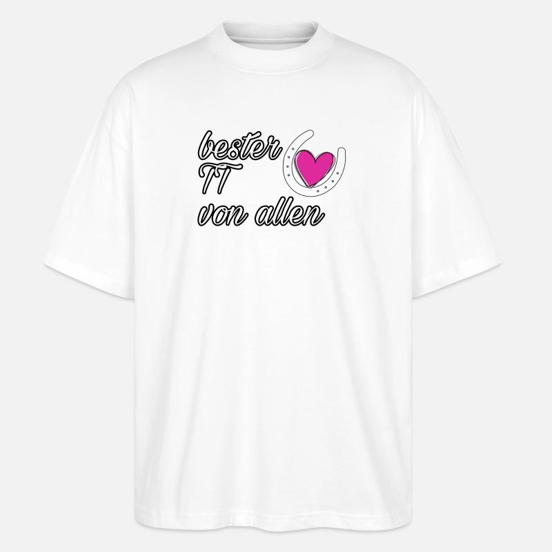 bester Turniertrottel - Stanley/Stella Oversized Unisex Bio T-Shirt Blaster 2.0 - Weiß