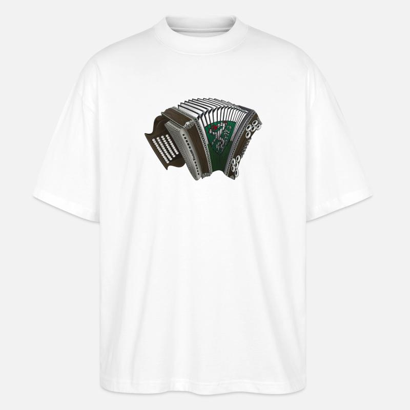 Styrian Harmonica - Styria | ZiachON! - Stanley/Stella Oversized Unisex Organic T-shirt Blaster 2.0 - white