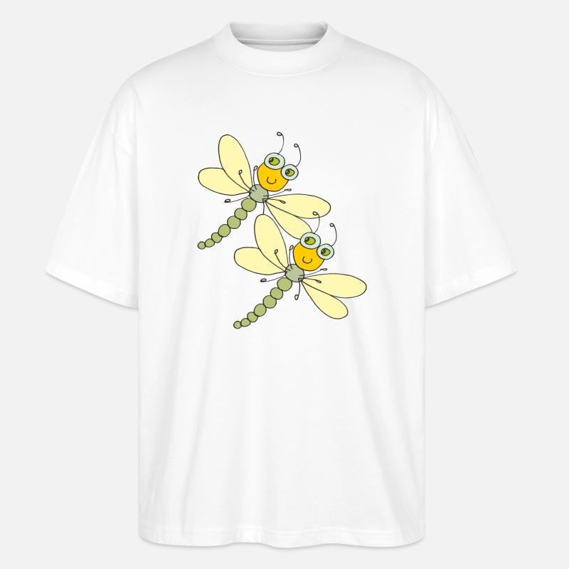 libellen schwestern - Stanley/Stella Oversized Unisex Bio T-Shirt Blaster 2.0 - Weiß