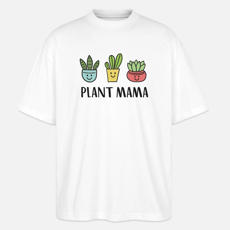 Pflanzen Garten Gärtnerin - Stanley/Stella Oversized Unisex Bio T-Shirt Blaster 2.0 - Weiß