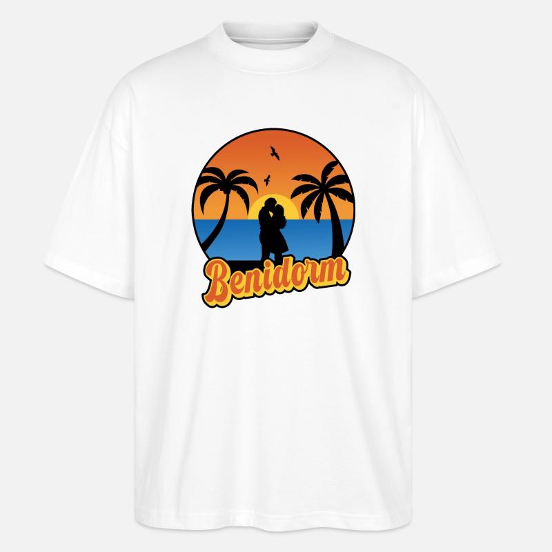 Benidorm - Stanley/Stella Oversized Unisex Bio T-Shirt Blaster 2.0 - Weiß