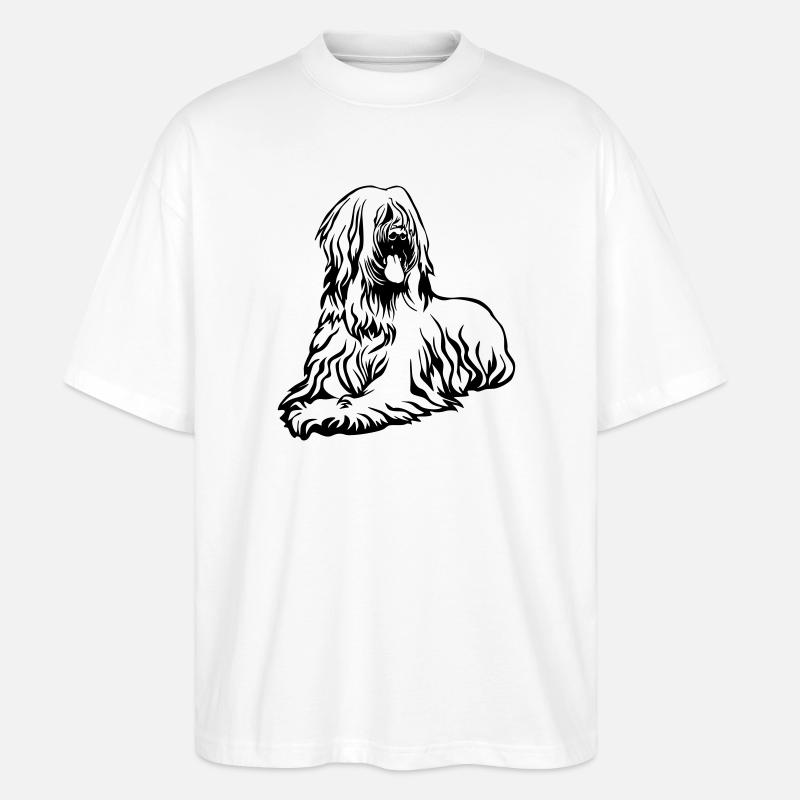Briard - Stanley/Stella Oversized Unisex Bio T-Shirt Blaster 2.0 - Weiß