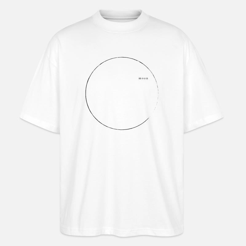 moon - Stanley/Stella Oversized Unisex Bio T-Shirt Blaster 2.0 - Weiß