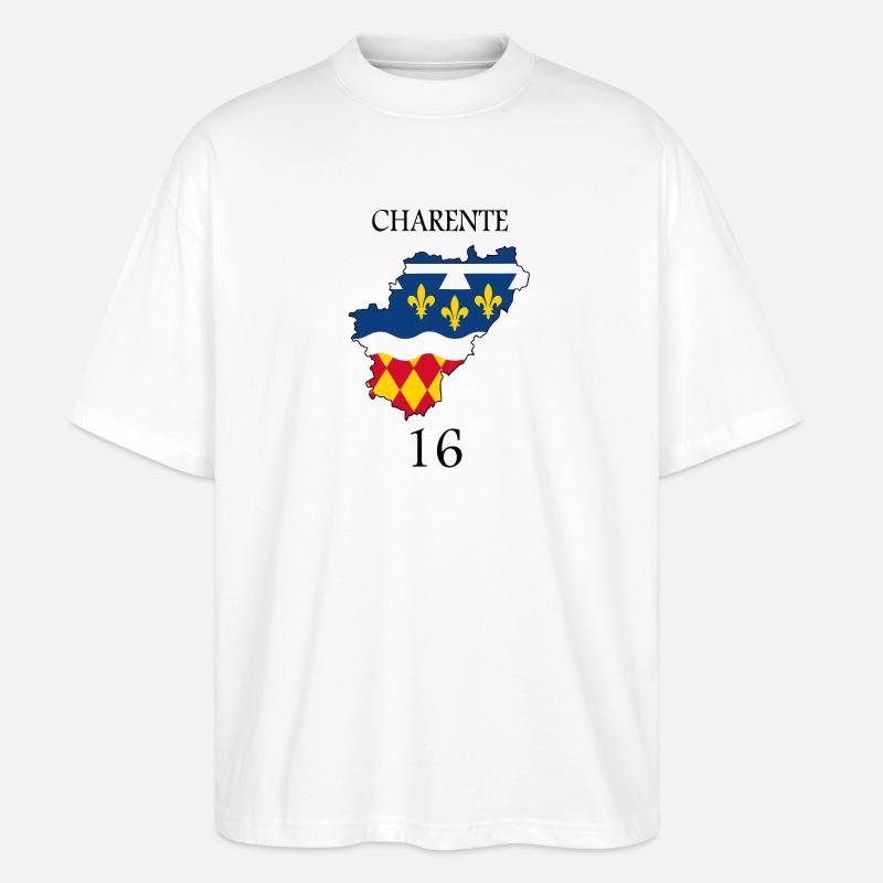 Charente - Stanley/Stella Oversized Unisex Bio T-Shirt Blaster 2.0 - Weiß