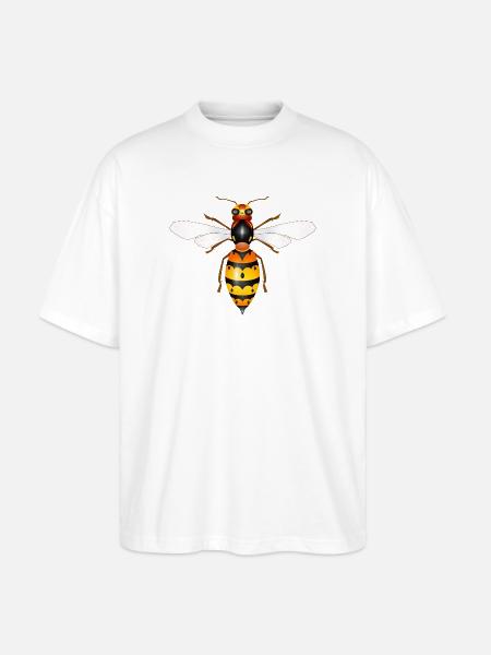 Dessin d’un frelon fascinant - T-shirt bio Blaster 2.0 coupe oversize Stanley/Stella Unisexe - blanc