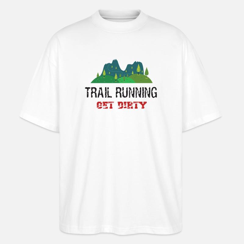 Trail Running - Se salir! - T-shirt bio Blaster 2.0 coupe oversize Stanley/Stella Unisexe - blanc