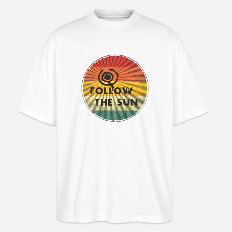 Folge der Sonne - Stanley/Stella Oversized Unisex Bio T-Shirt Blaster 2.0 - Weiß