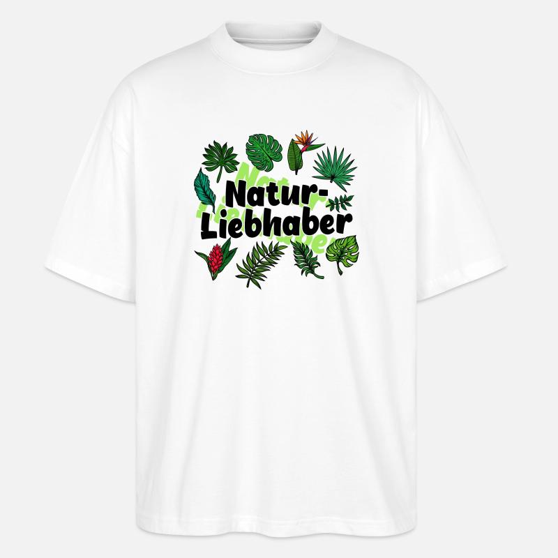 Statement Mutter Natur - Stanley/Stella Oversized Unisex Bio T-Shirt Blaster 2.0 - Weiß