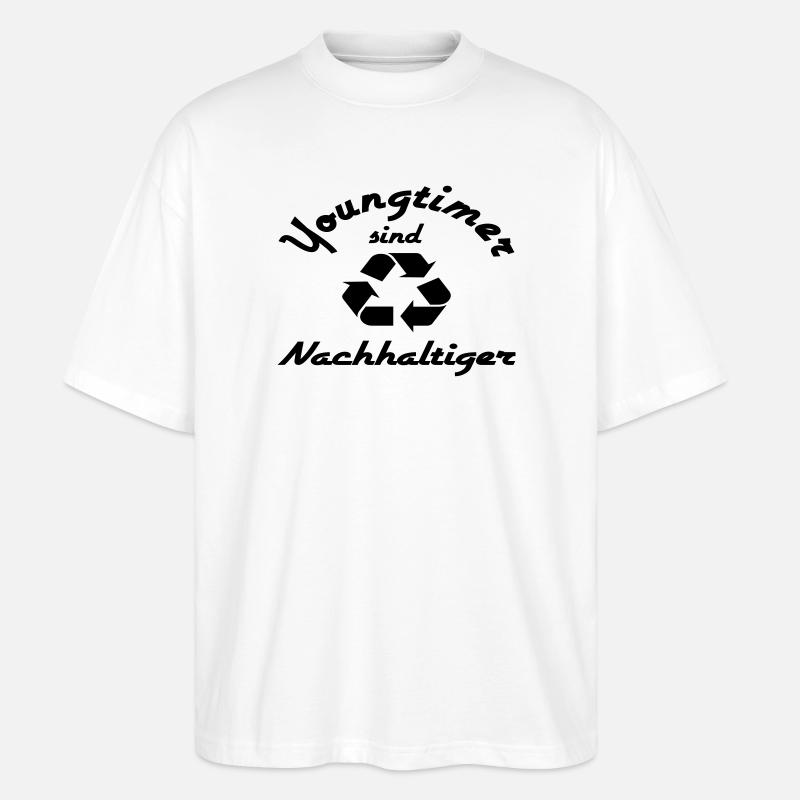 Youngtimer sind Nachhaltiger - Stanley/Stella Oversized Unisex Bio T-Shirt Blaster 2.0 - Weiß