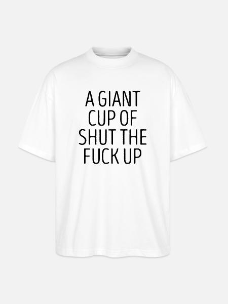 Lustiger sarkastischer Slogan - Stanley/Stella Oversized Unisex Bio T-Shirt Blaster 2.0 - Weiß
